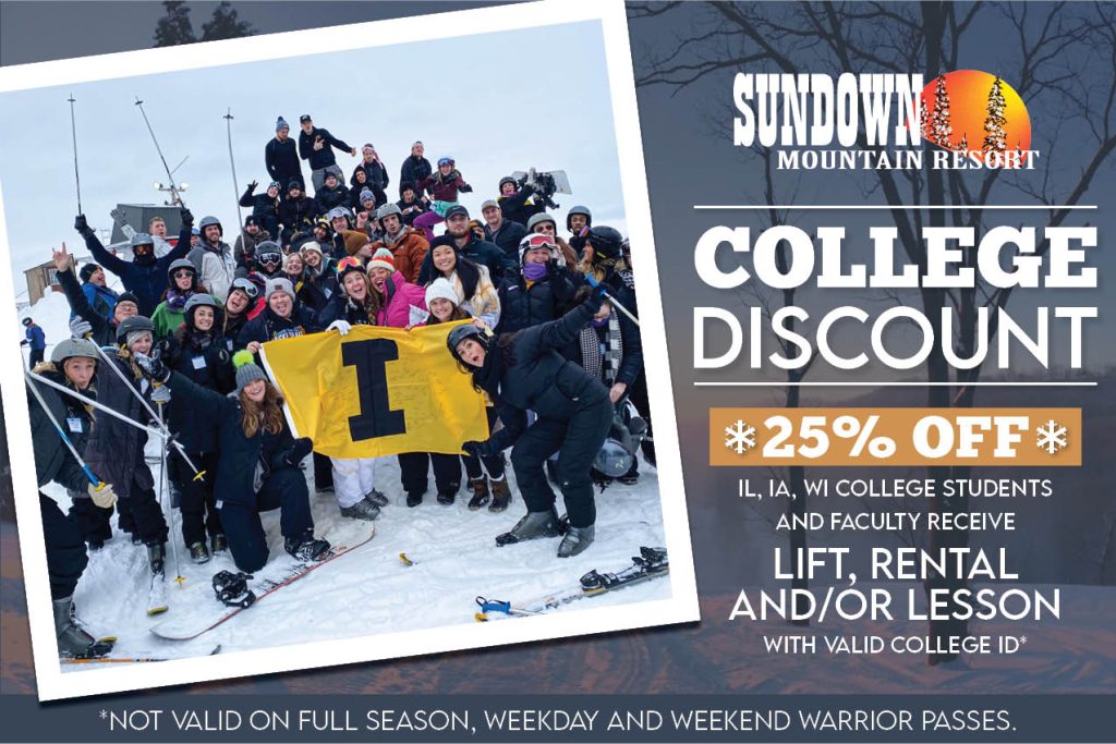 College Special at Sundown Mountain Resort Dubuque